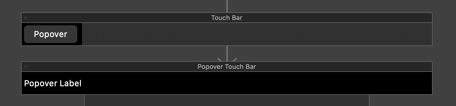 Ihr könnt die einem Popover zugeordnete Touch Bar wie gewohnt konfigurieren und mit passenden Elementen versehen.